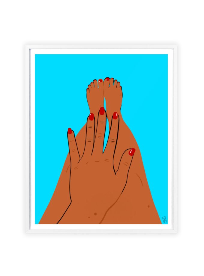 Sky Polish Poster, Framed