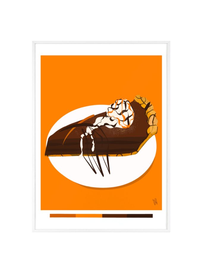 Chocolate Pie Poster, Framed