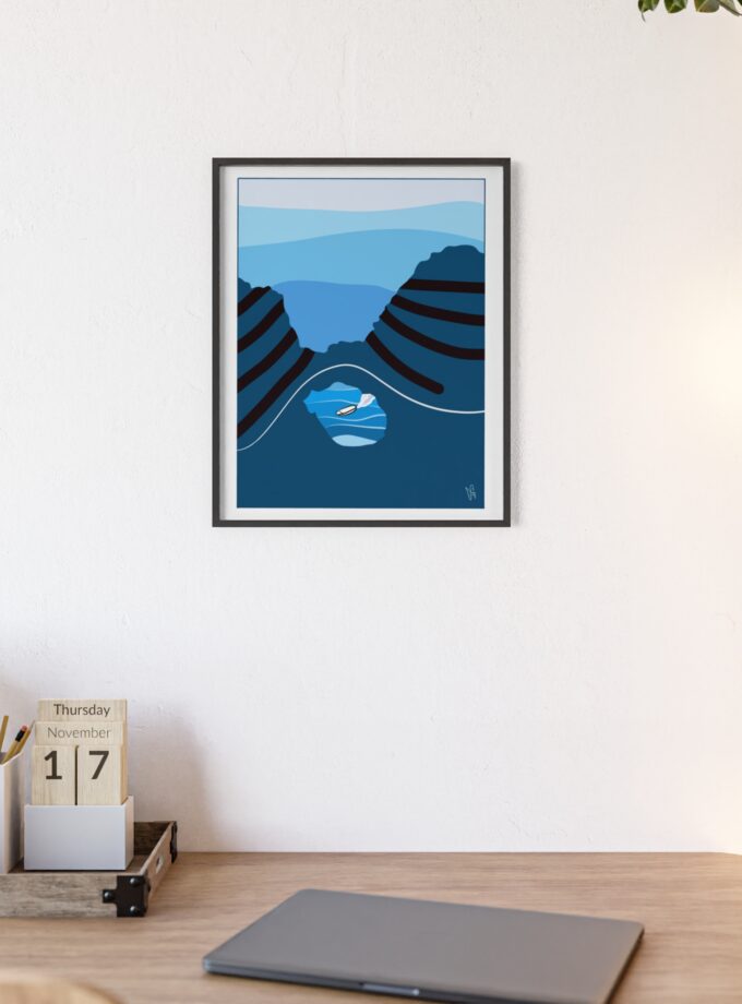 Sky Is Bright Poster, Framed