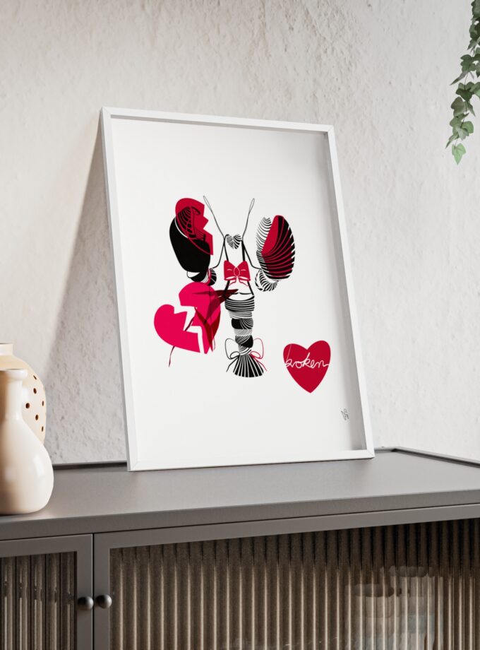 Heartbroken Poster, Framed