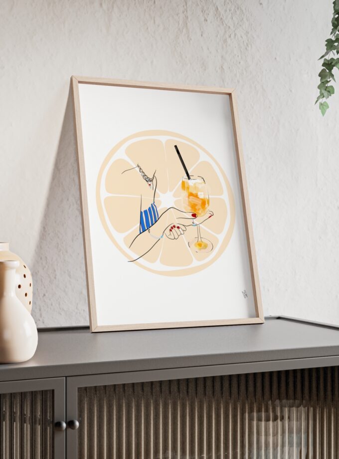 Mimosa in Dubrovnik Poster, Framed