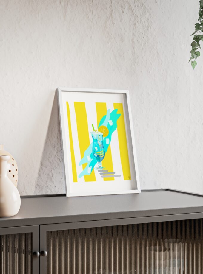 Blue Lagoon Poster, Framed