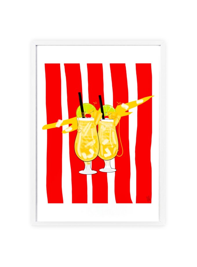 Pina Colada Poster, Framed