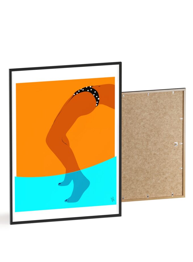 Pool Bridge Poster, Framed