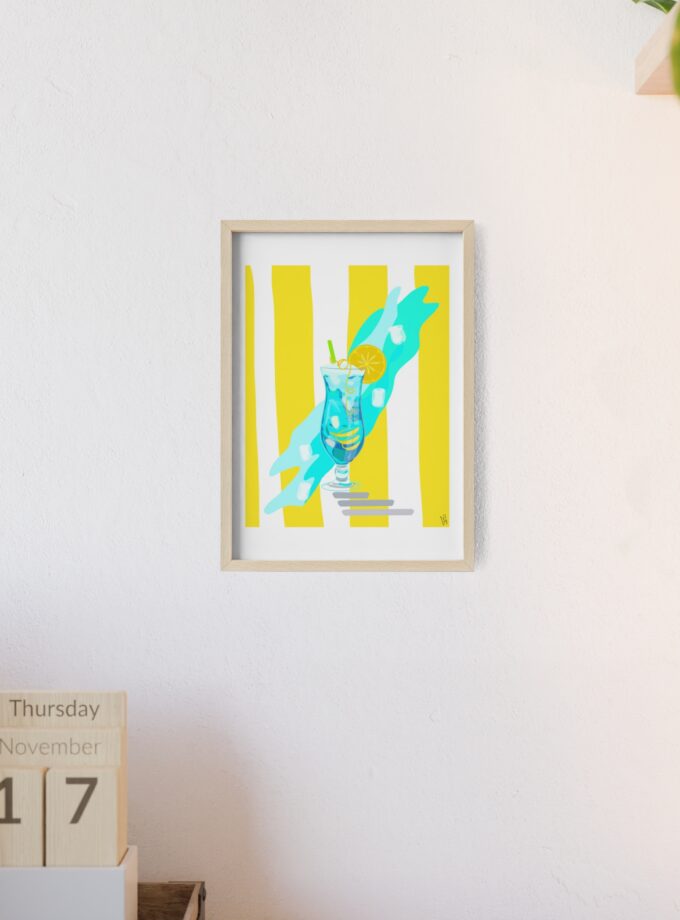 Blue Lagoon Poster, Framed