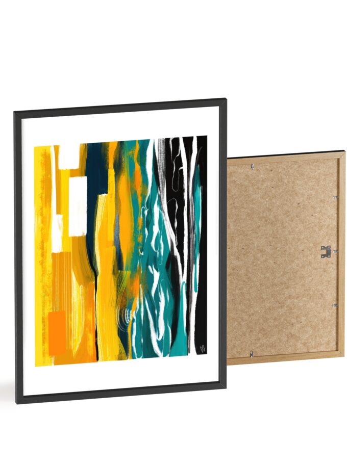 Midnight Swim Poster, Framed