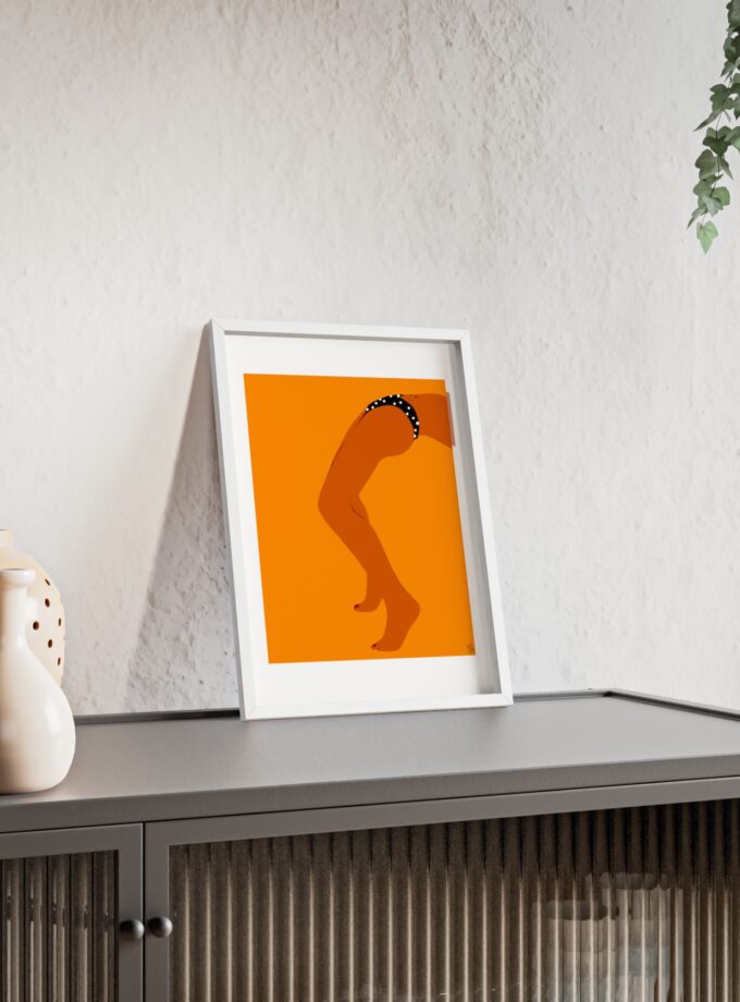 Sun Bath Poster, Framed