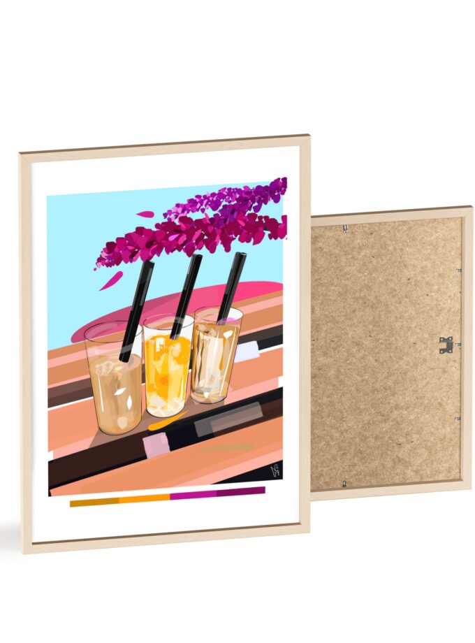 Under The Bugenvilija Poster, Framed