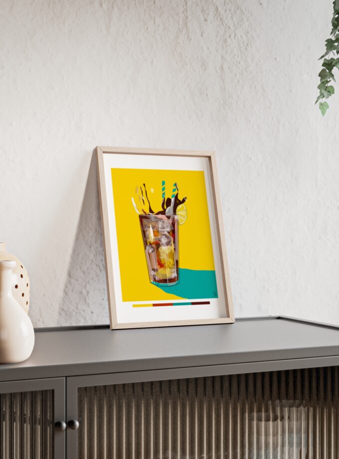 Splash Poster, Framed