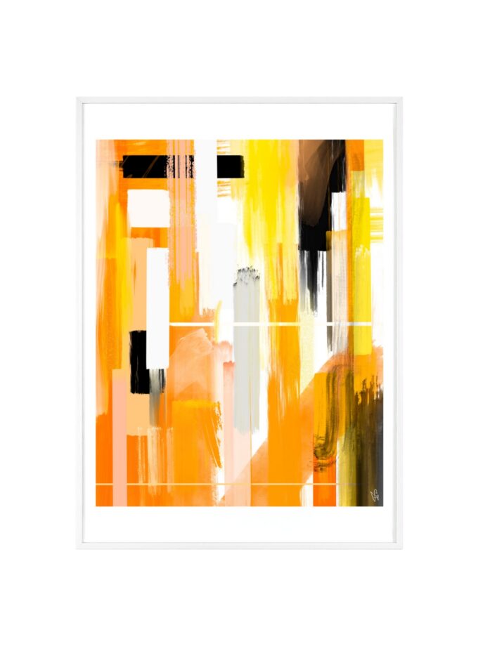 Liquid Gold Poster, Framed