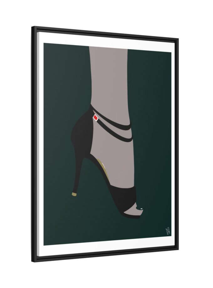 Emerald Canvas, Framed