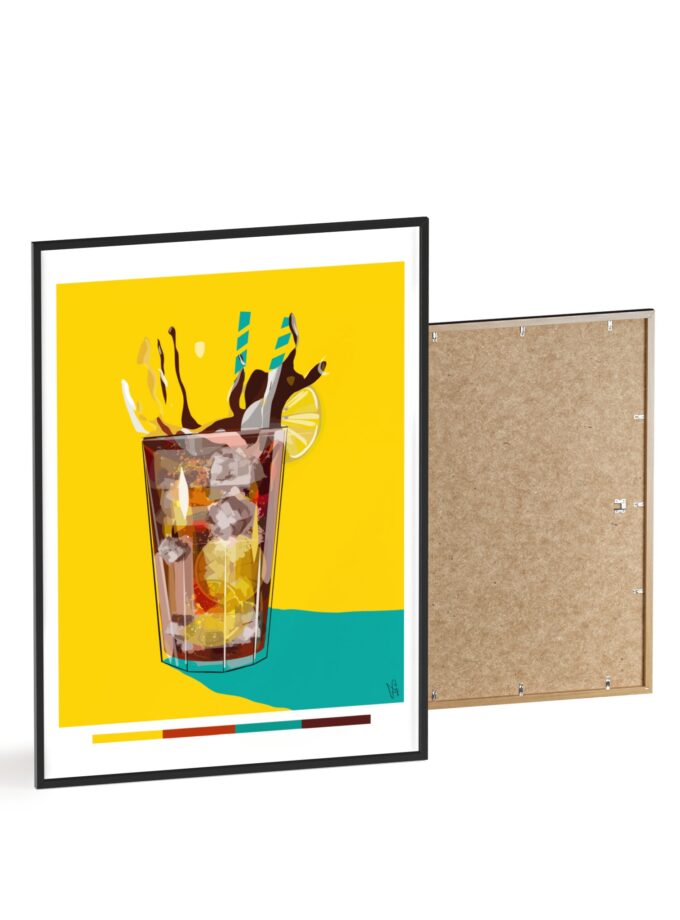 Splash Poster, Framed