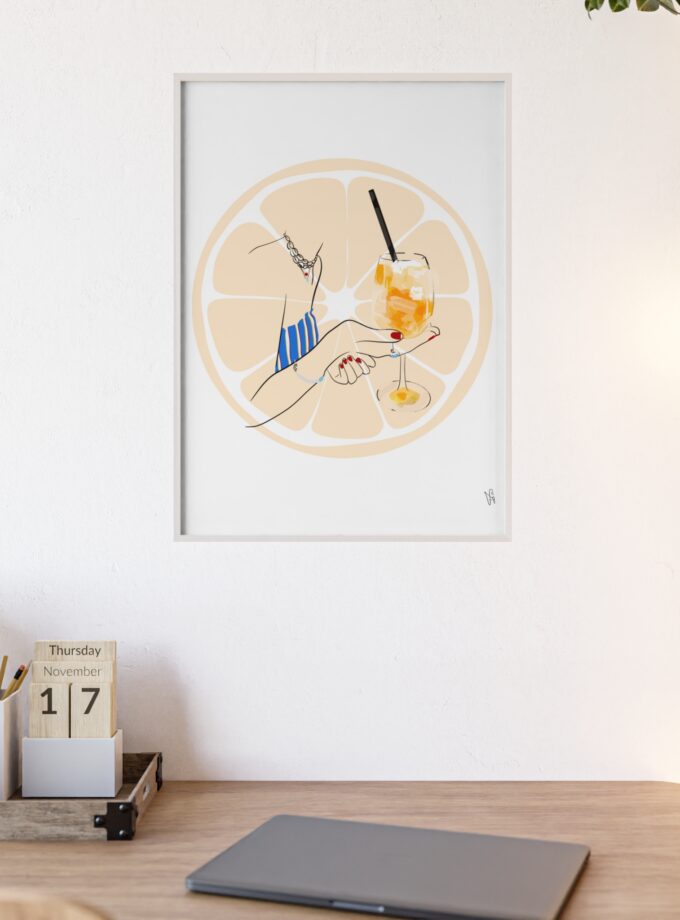 Mimosa in Dubrovnik Poster, Framed