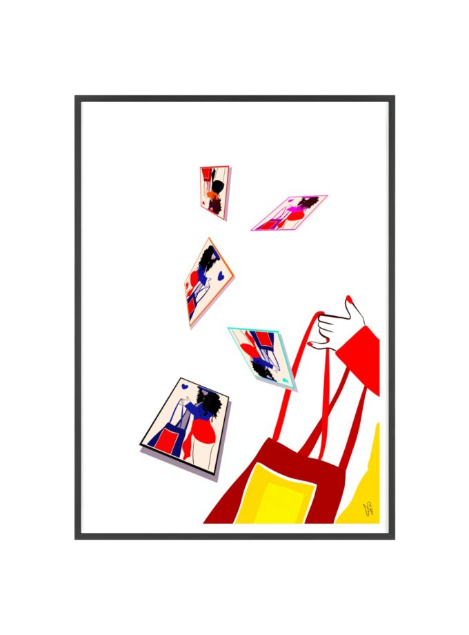 Memory Cards Poster, Framed