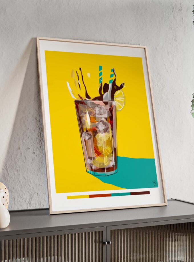 Splash Poster, Framed