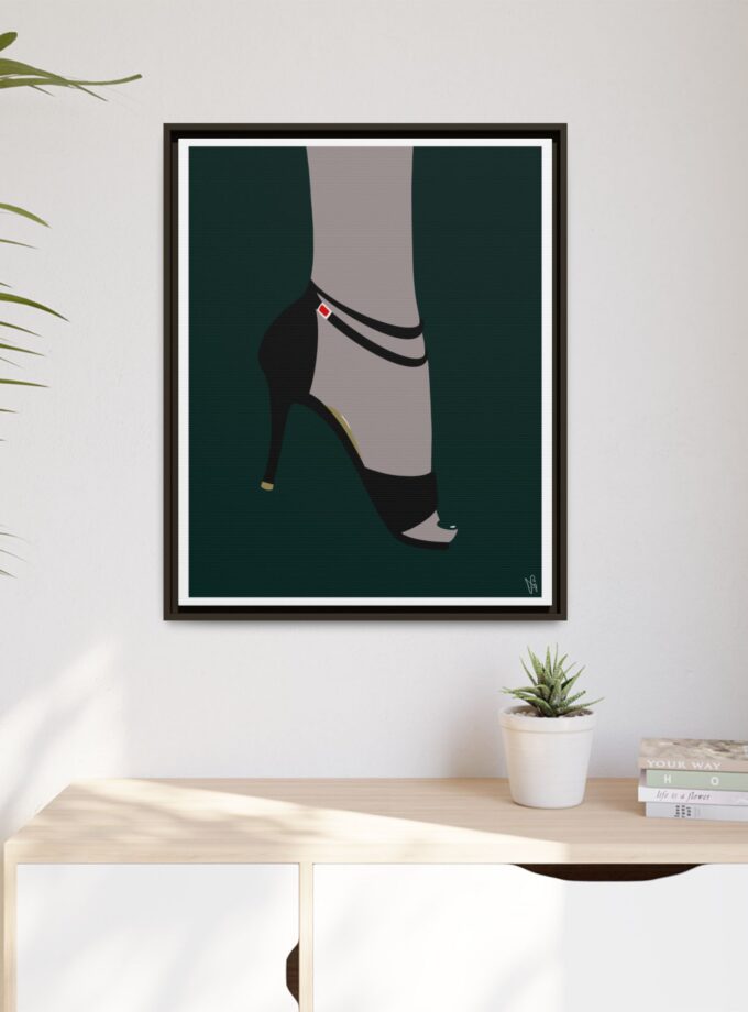 Emerald Canvas, Framed