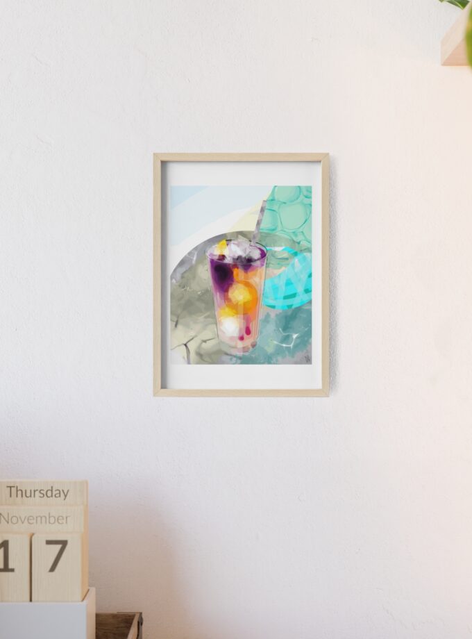 Lemonade In Zagreb Poster, Framed