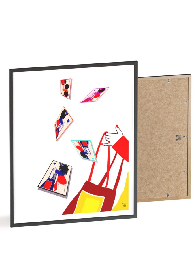 Memory Cards Poster, Framed