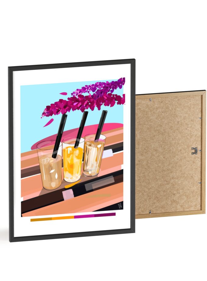 Under The Bugenvilija Poster, Framed