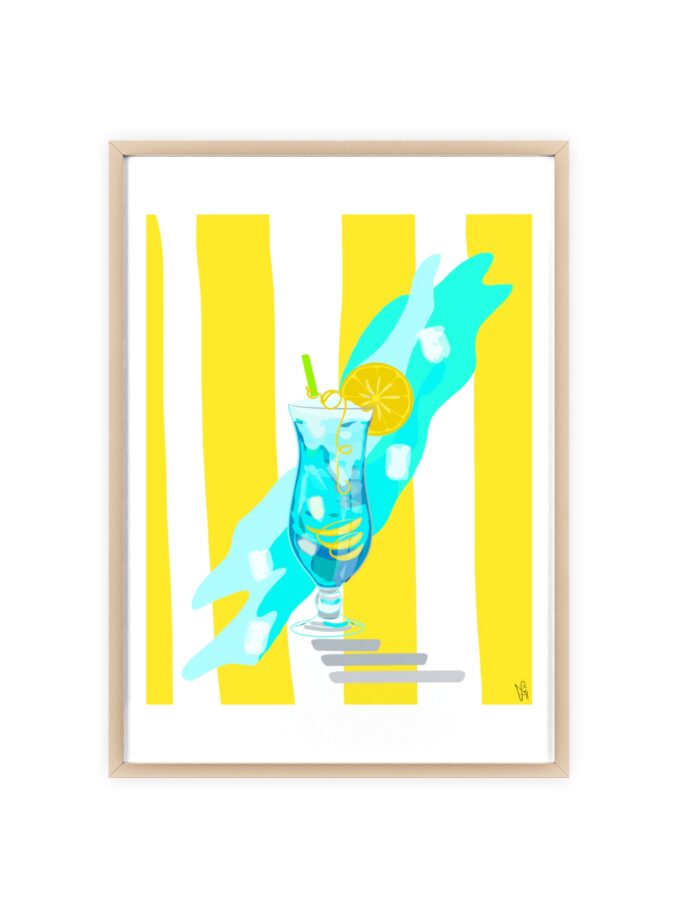 Blue Lagoon Poster, Framed