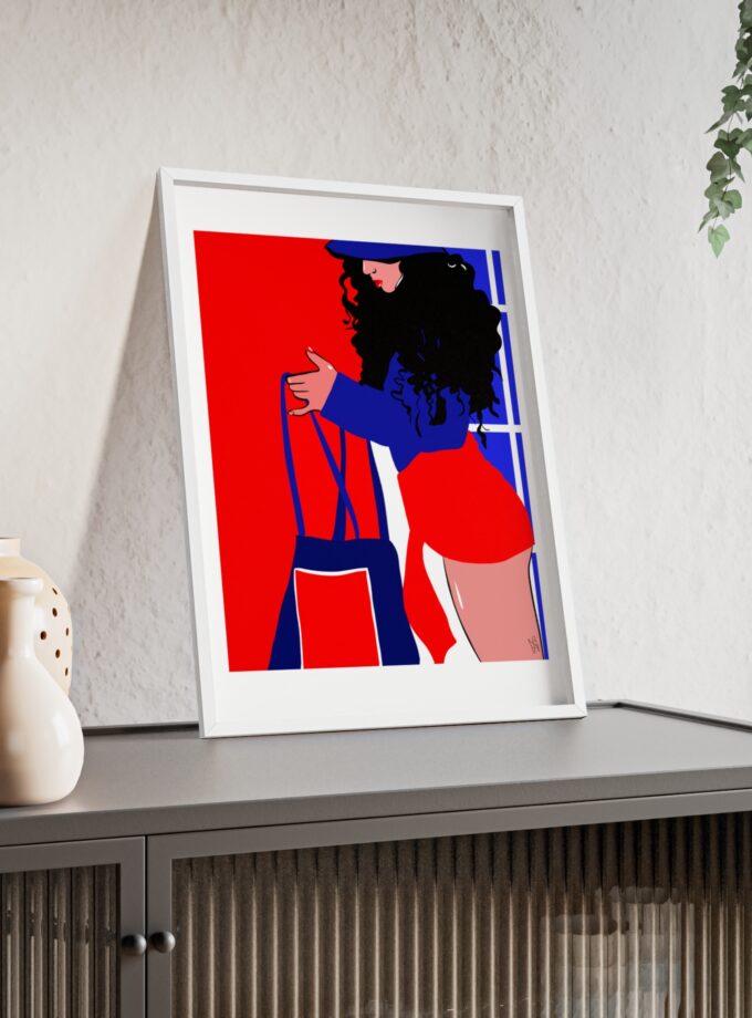 Beach Day Poster, Framed