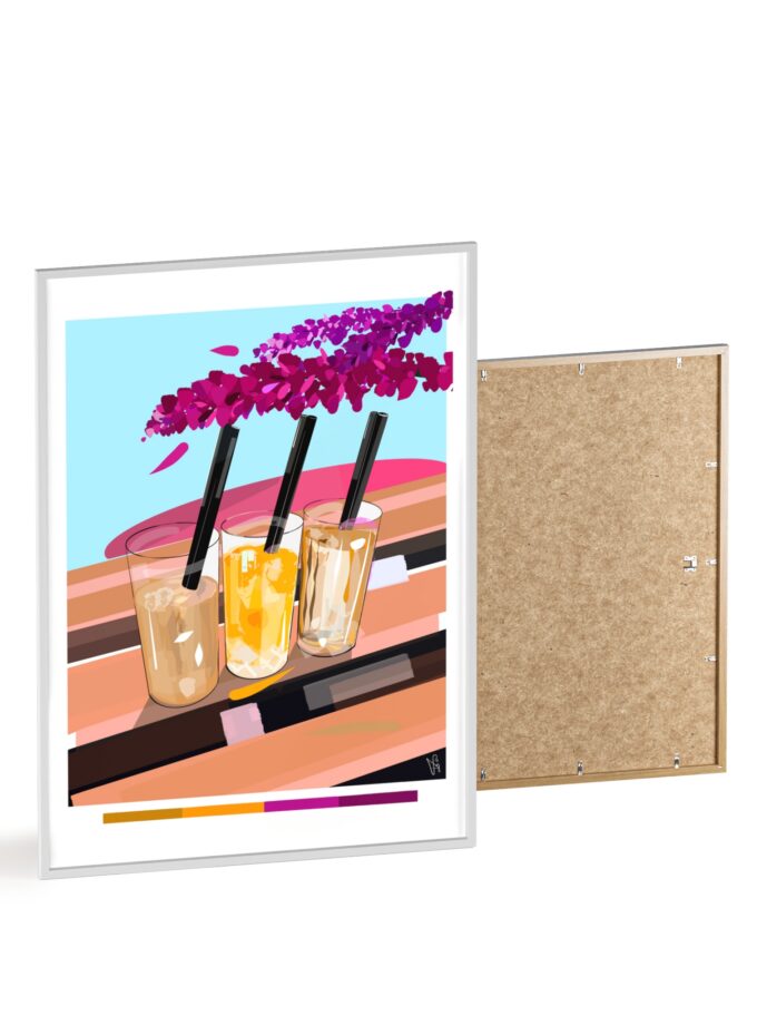 Under The Bugenvilija Poster, Framed