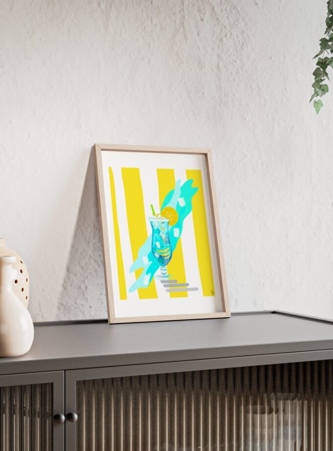 Blue Lagoon Poster, Framed