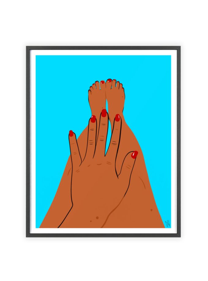 Sky Polish Poster, Framed