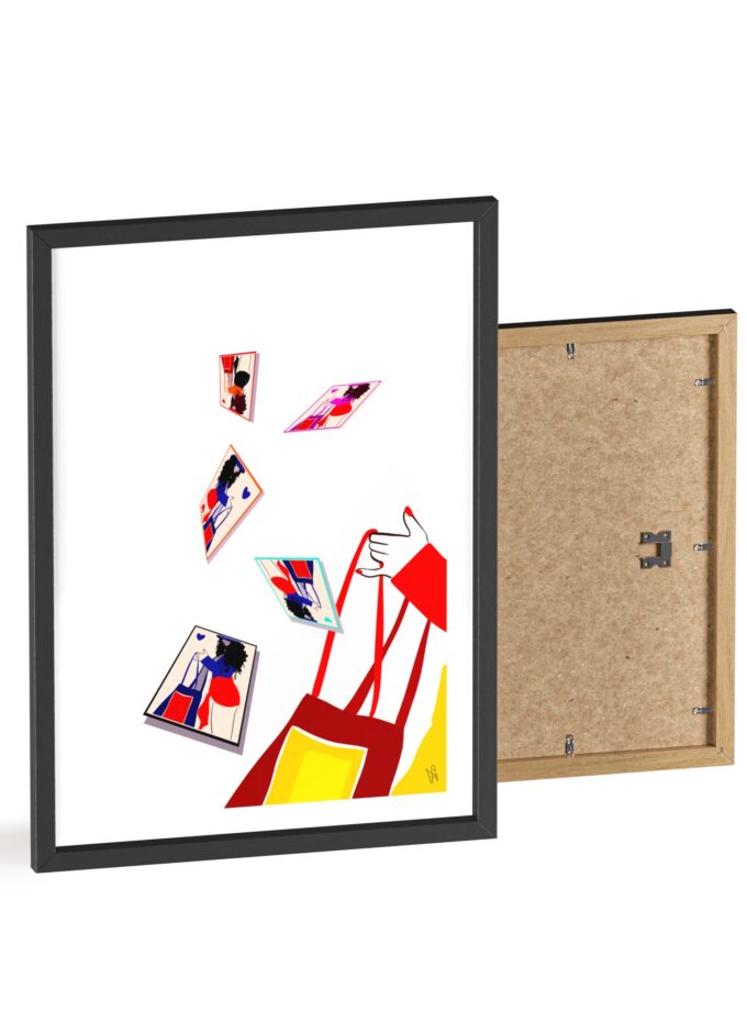 Memory Cards Poster, Framed