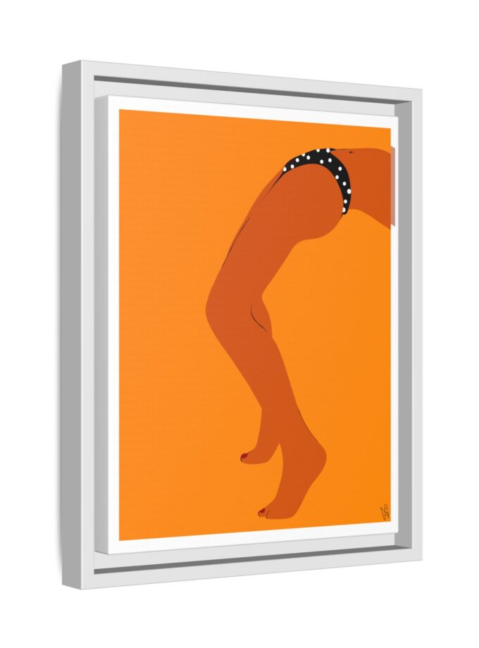 Sun Bath Canvas, Framed