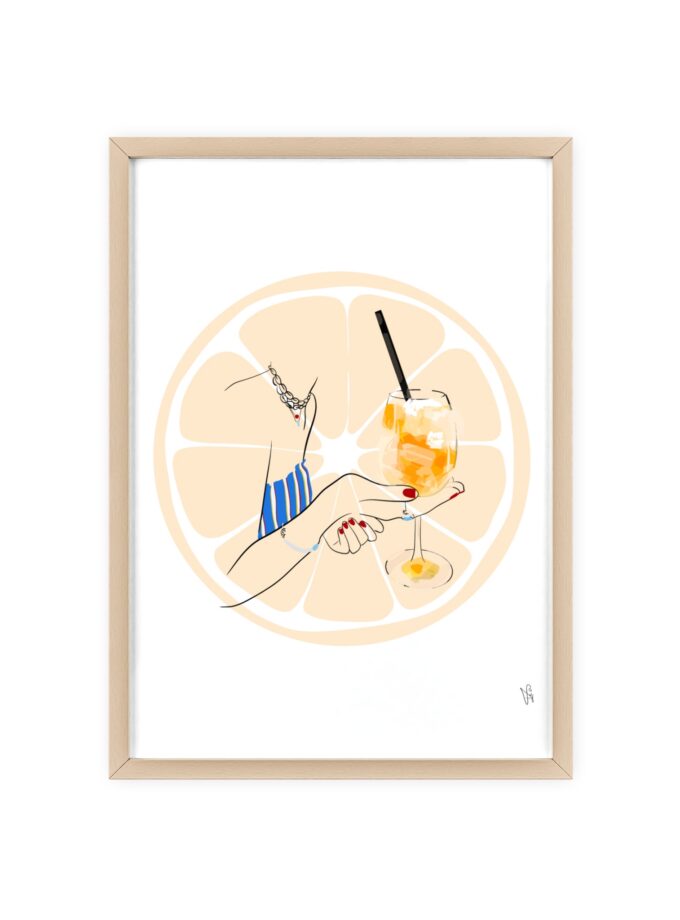 Mimosa in Dubrovnik Poster, Framed