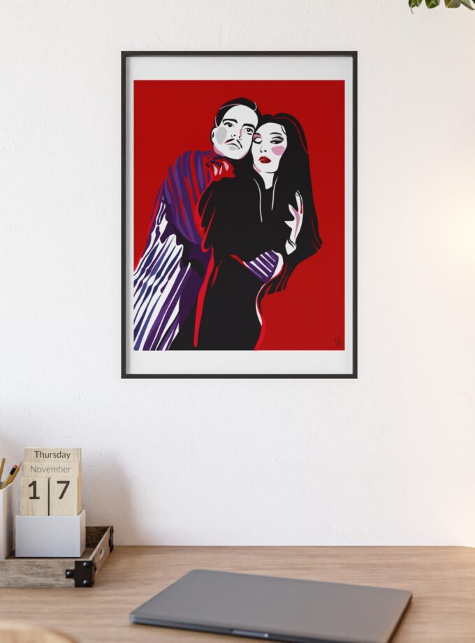 90' Bloody Halloween Poster, Framed