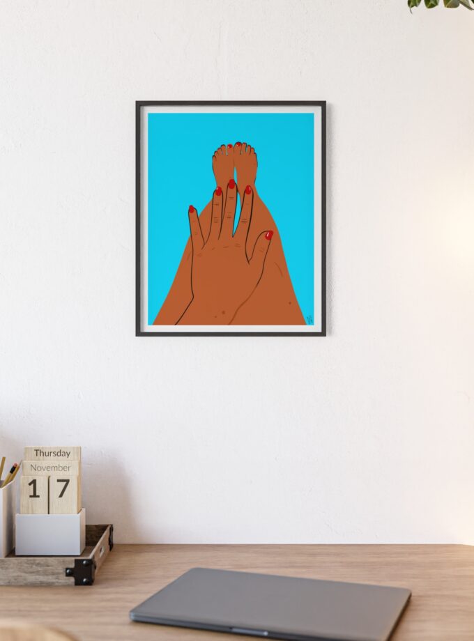 Sky Polish Poster, Framed