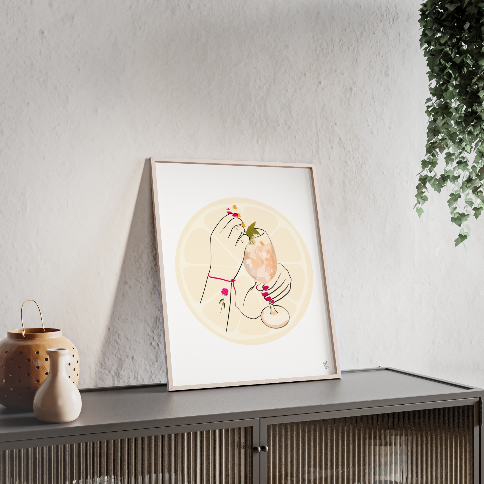 A Toast To Friendship Poster, Framed - Image 15