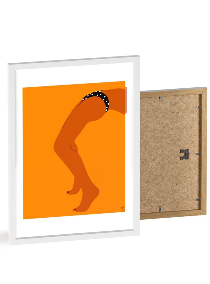 Sun Bath Poster, Framed