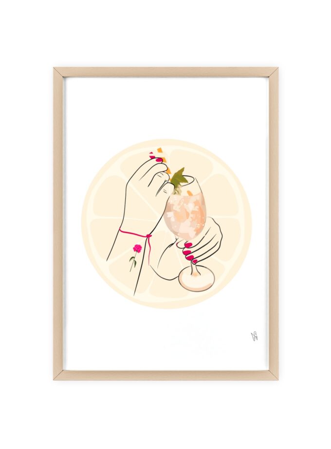 A Toast To Friendship Poster, Framed