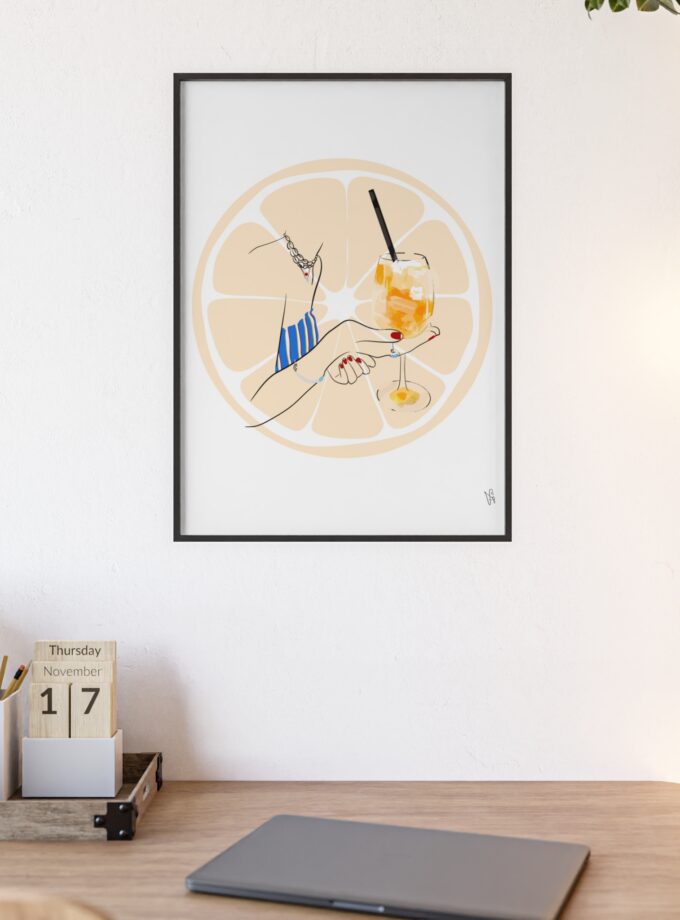 Mimosa in Dubrovnik Poster, Framed