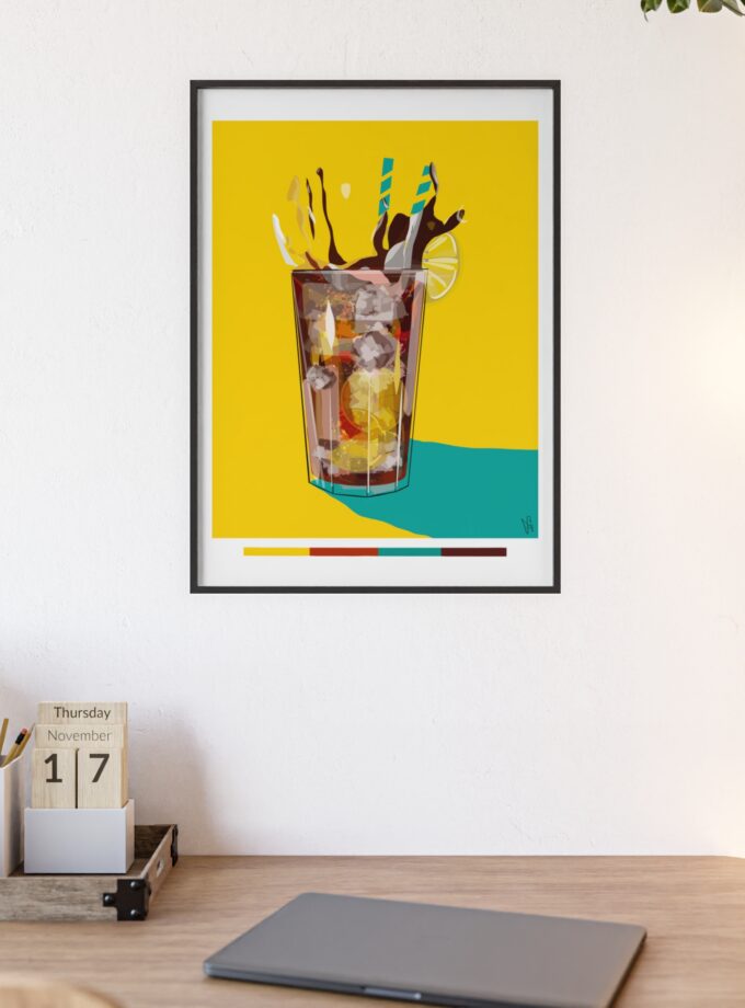 Splash Poster, Framed