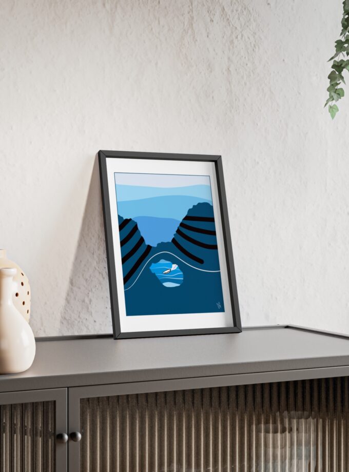 Sky Is Bright Poster, Framed