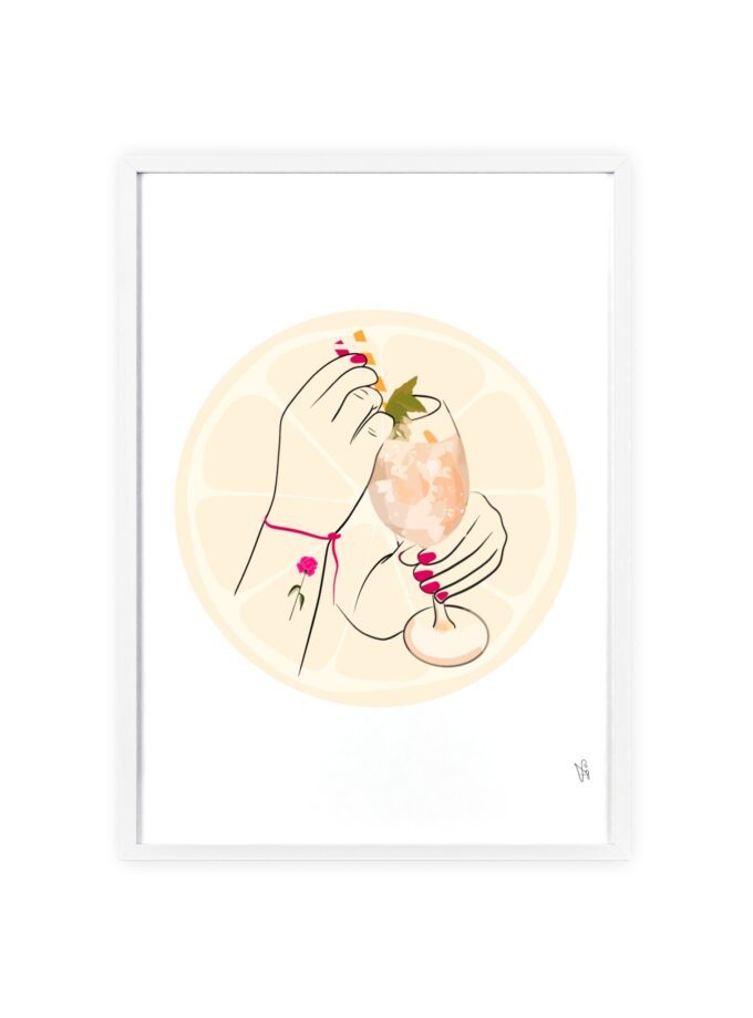 A Toast To Friendship Poster, Framed