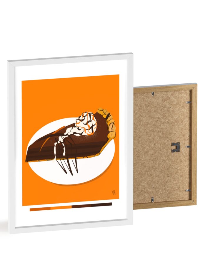 Chocolate Pie Poster, Framed