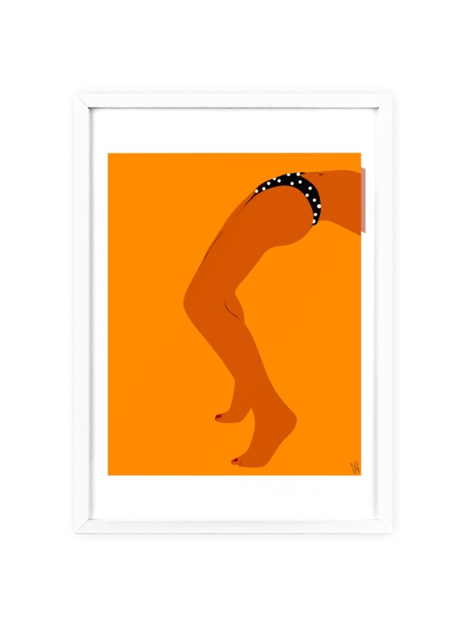 Sun Bath Poster, Framed