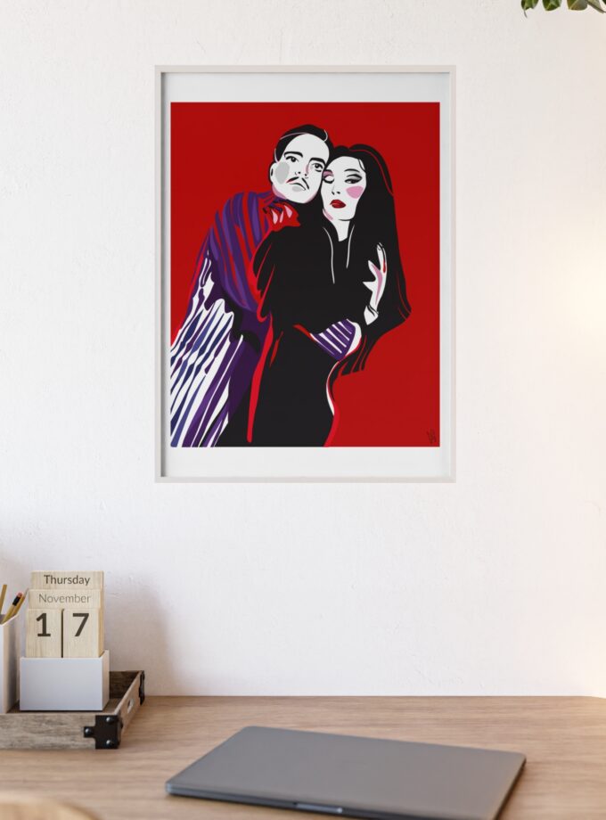 90' Bloody Halloween Poster, Framed