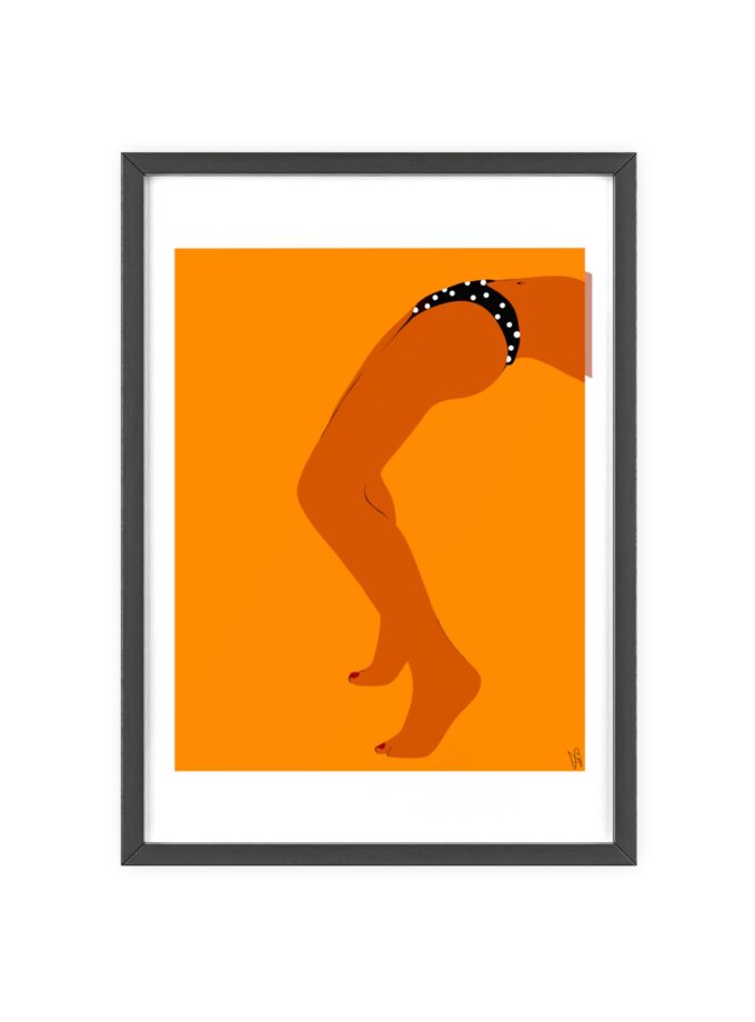 Sun Bath Poster, Framed