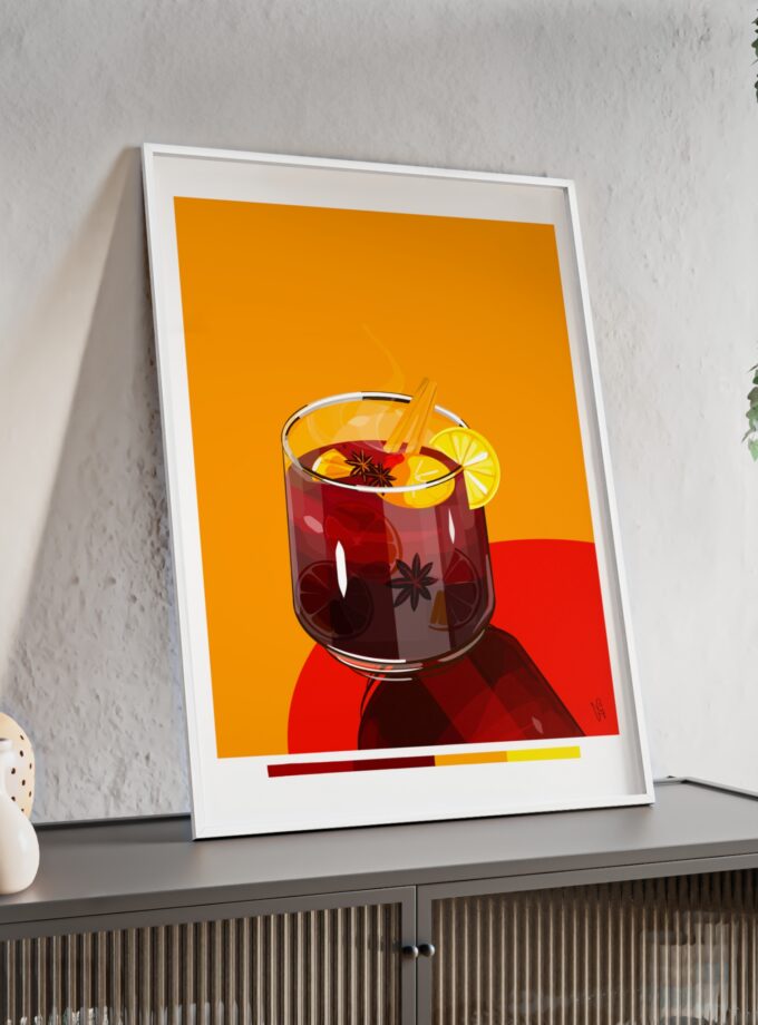 Mulled Wine Poster, Framed