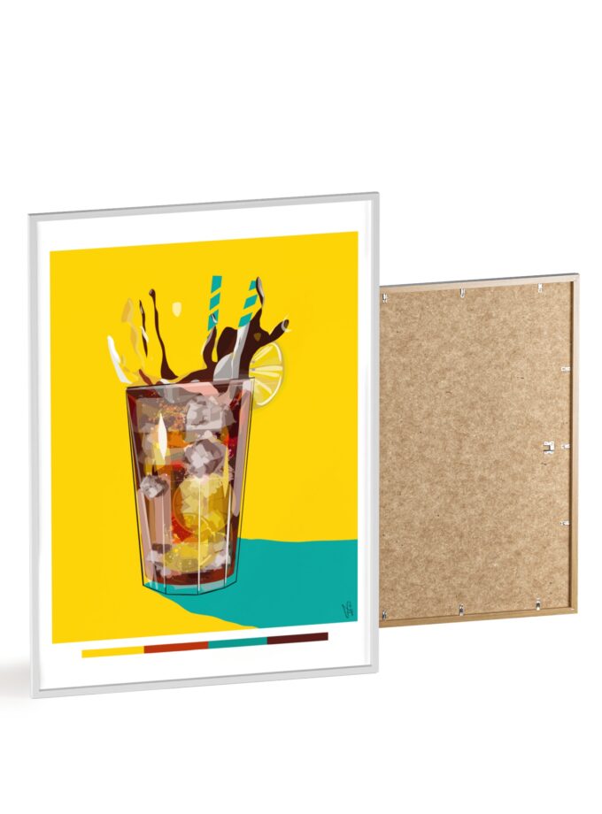 Splash Poster, Framed