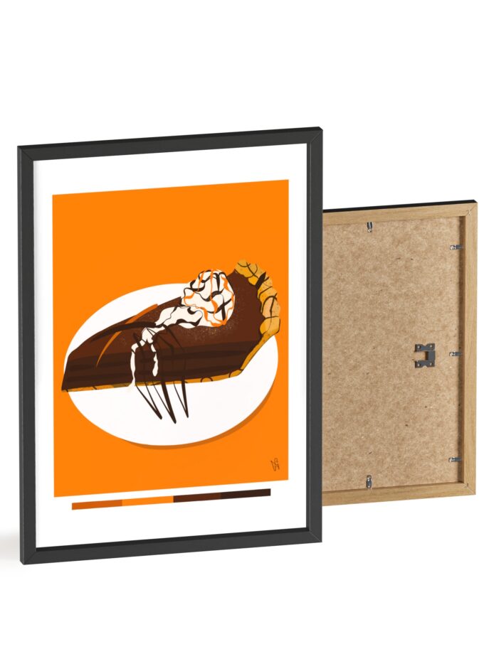 Chocolate Pie Poster, Framed