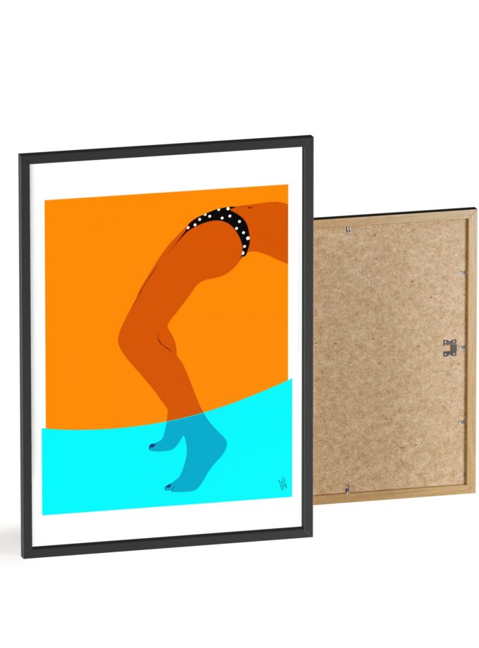 Pool Bridge Poster, Framed