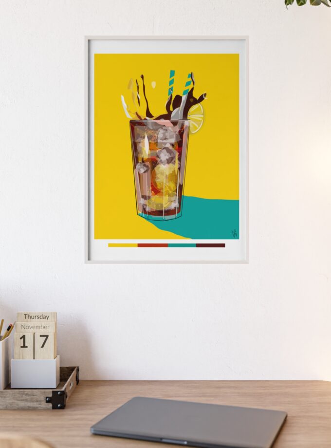 Splash Poster, Framed