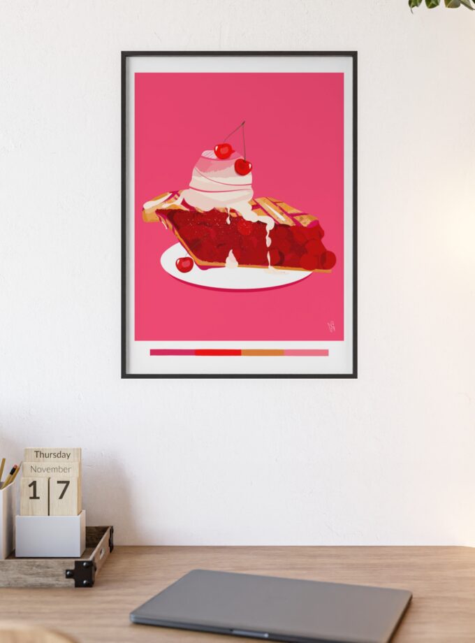 Cherry Pie Poster, Framed